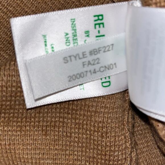 J.Crew 100% Cotton Sweater Blazer in Heather Camel Size Medium - Picture 7 of 9